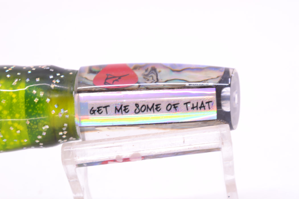 Bonze Lures Paua Shell Red Eyes Get Me Some of That 7" 3.4oz Skirted Magic Johnson