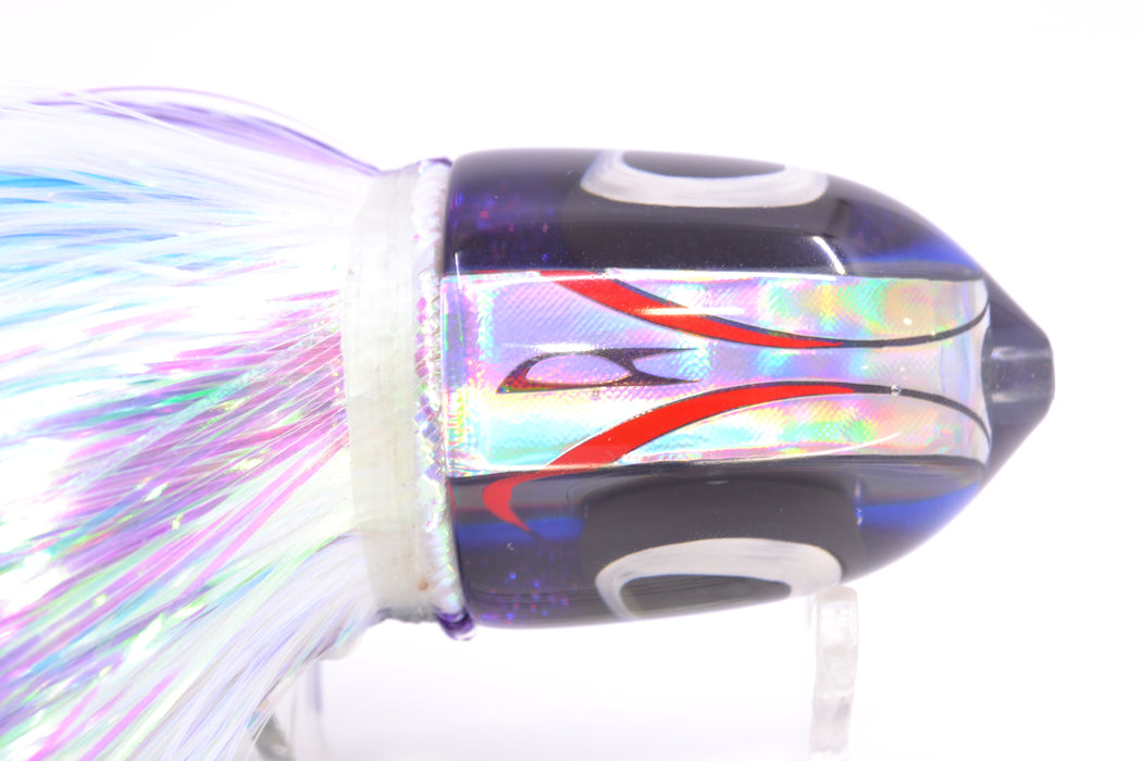 LS Lures Blue-Silver Rainbow Black-Purple Back Flyer 11" 5oz EZ Flash Black-Purple-White GZE