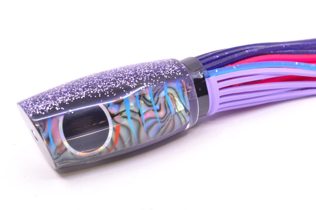 Amaral Lures Abalone Shell Ice Blue Stripes Purple Back Caninana 11" 4oz Blue-Ice Blue-Lavender