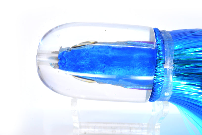 Aloha Lures Blue-Ice Blue Back Large Magic Malolo 12" 7oz Strobez Royal Blue-Ice Blue