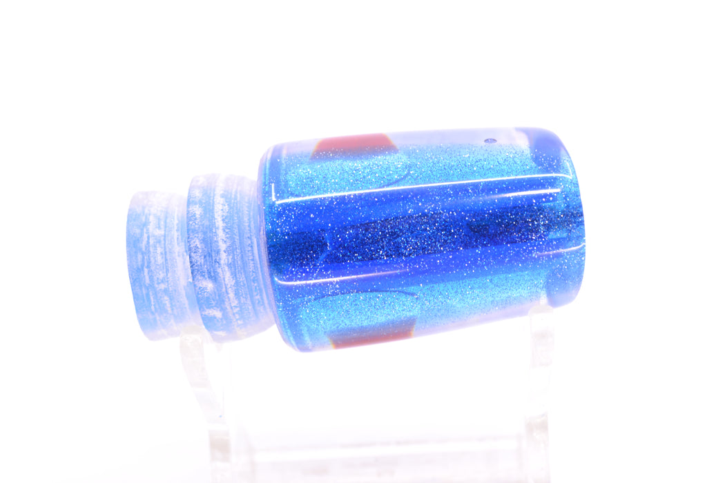 Coggin Lures Ice Blue Rainbow Glass Blue Back Black-Red Eyes Small Slant Bogie 9" 1.3oz