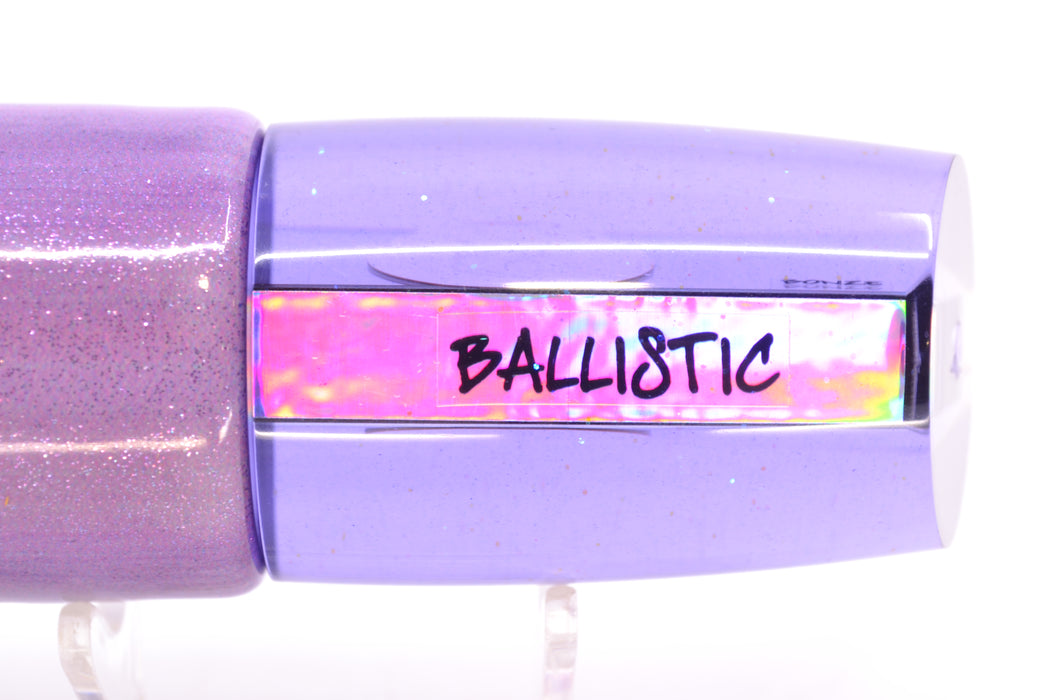 Bonze Lures Purple Mirrored Red Eyes Ballistic 12" 10.5oz FT Vinyl Purple Eclipse