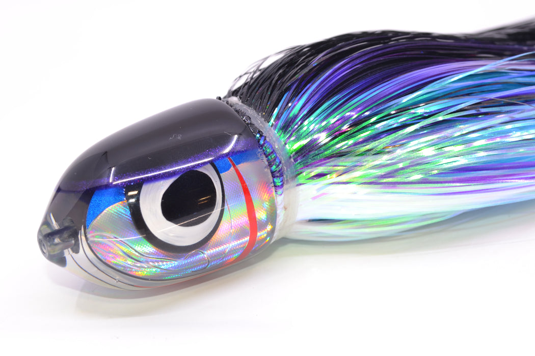 LS Lures Blue-Silver Rainbow Black-Purple Back Flyer 11" 5oz EZ Flash Black-Purple-White GZE