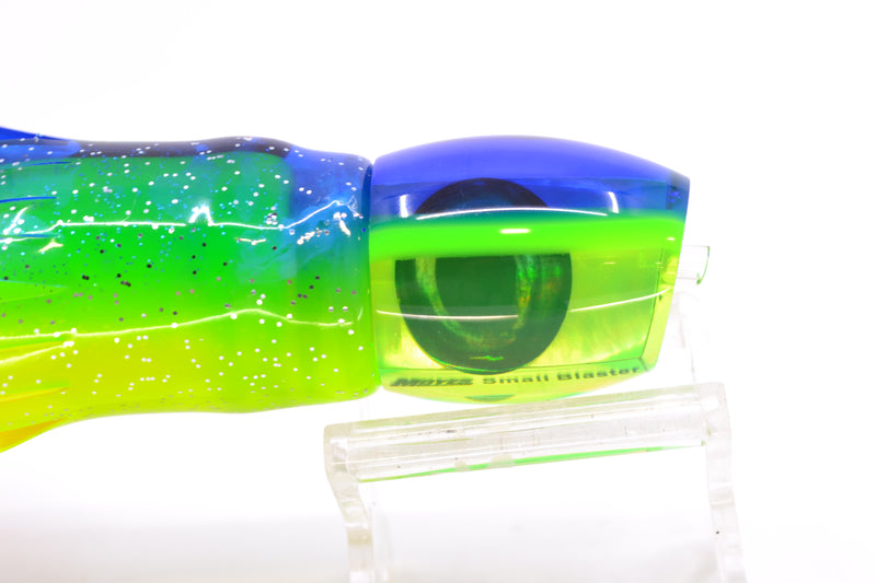 Moyes Lures Chartreuse MOP Blue-Green Back NEW Small Blaster 9" 4.5oz Skirted