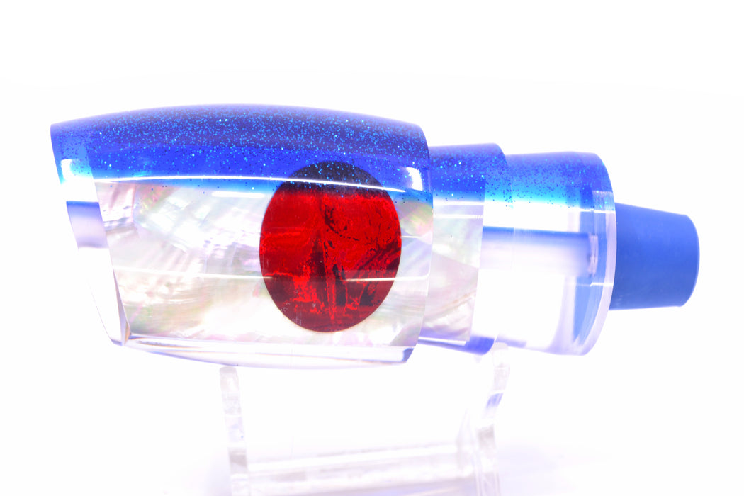 TANTRUM Lures White MOP Blue Back Red Eyes Large Bandit 12" 5.6oz GZE