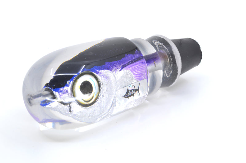 Aloha Lures Black-Blue/Purple Back Purple Fins Large Magic Malolo 12" 6.3oz