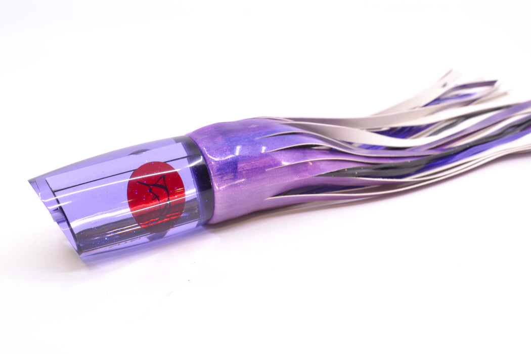 Bonze Lures Purple Mirrored Red Eyes Ballistic 12" 10.5oz FT Vinyl Purple Eclipse