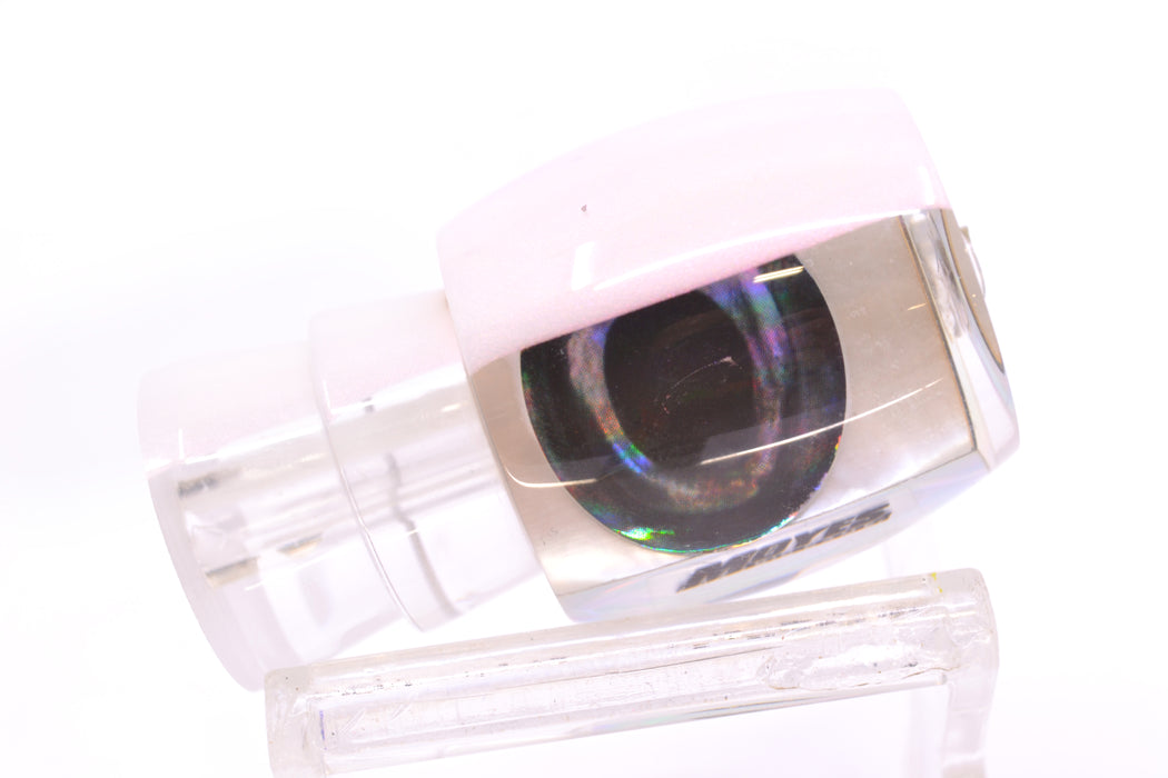 Moyes Lures White Pearl White Back Taxi Eyes Small Secret 9" 1.2oz