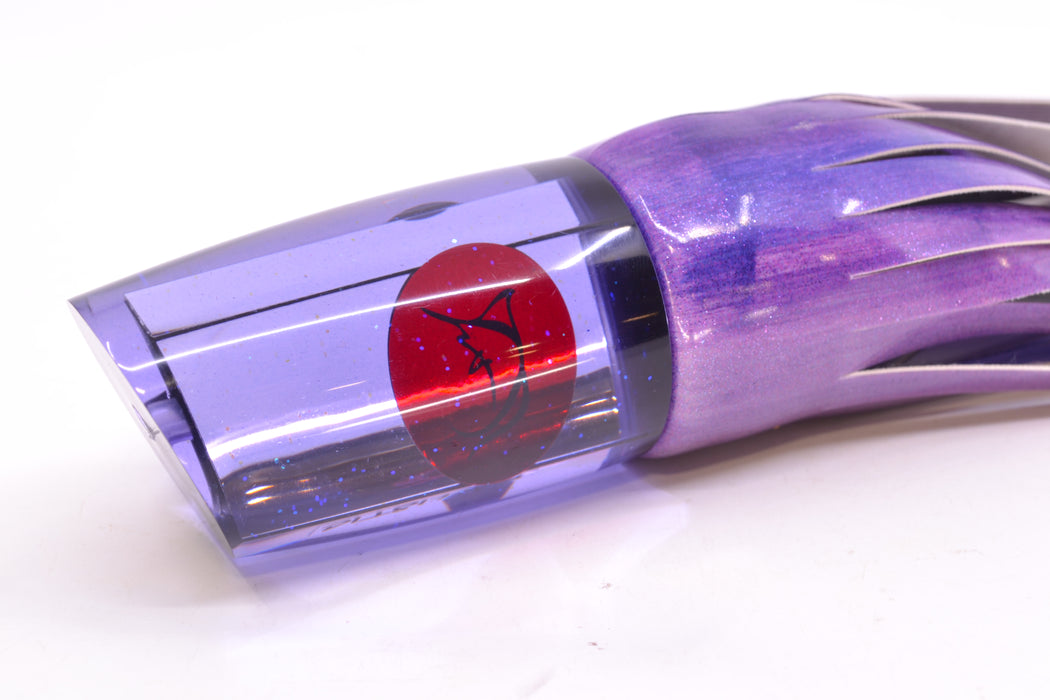 Bonze Lures Purple Mirrored Red Eyes Ballistic 12" 10.5oz FT Vinyl Purple Eclipse