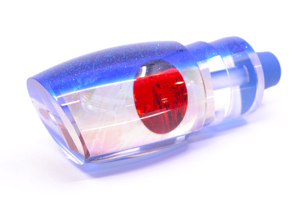 TANTRUM Lures White MOP Blue Back Red Eyes Large Bandit 12" 5.6oz GZE