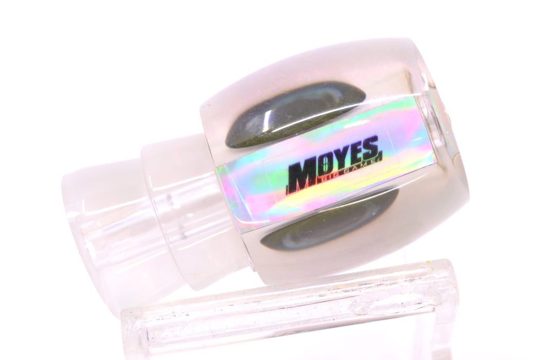 Moyes Lures White Pearl White Back Taxi Eyes Small Secret 9" 1.2oz