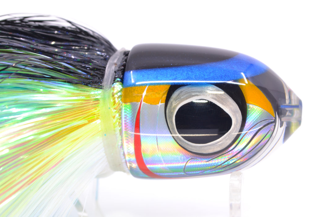 LS Lures Yellow-Silver Rainbow Black-Blue Back Flyer 11" 5oz EZ Flash Yellowfin