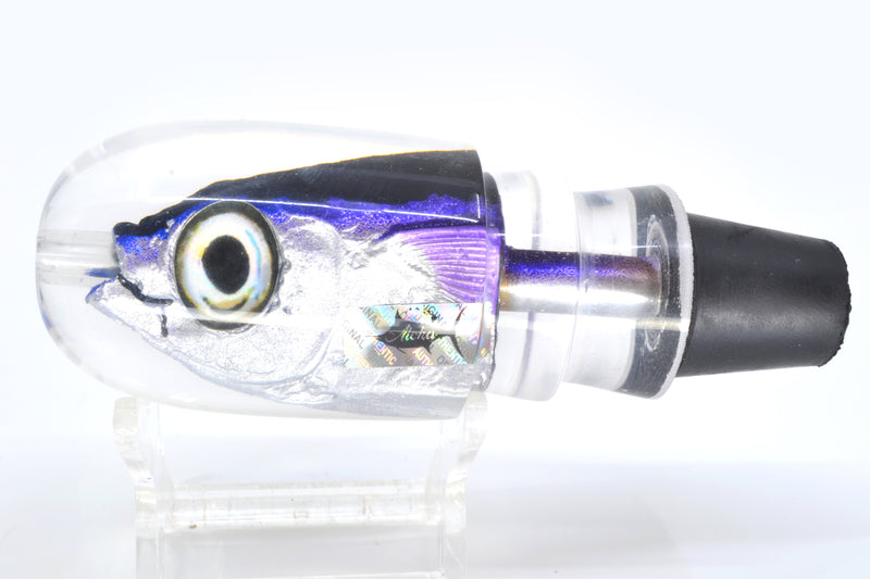 Aloha Lures Black-Blue/Purple Back Purple Fins Large Magic Malolo 12" 6.3oz