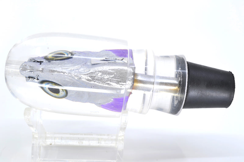 Aloha Lures Black-Blue/Purple Back Purple Fins Large Magic Malolo 12" 6.3oz