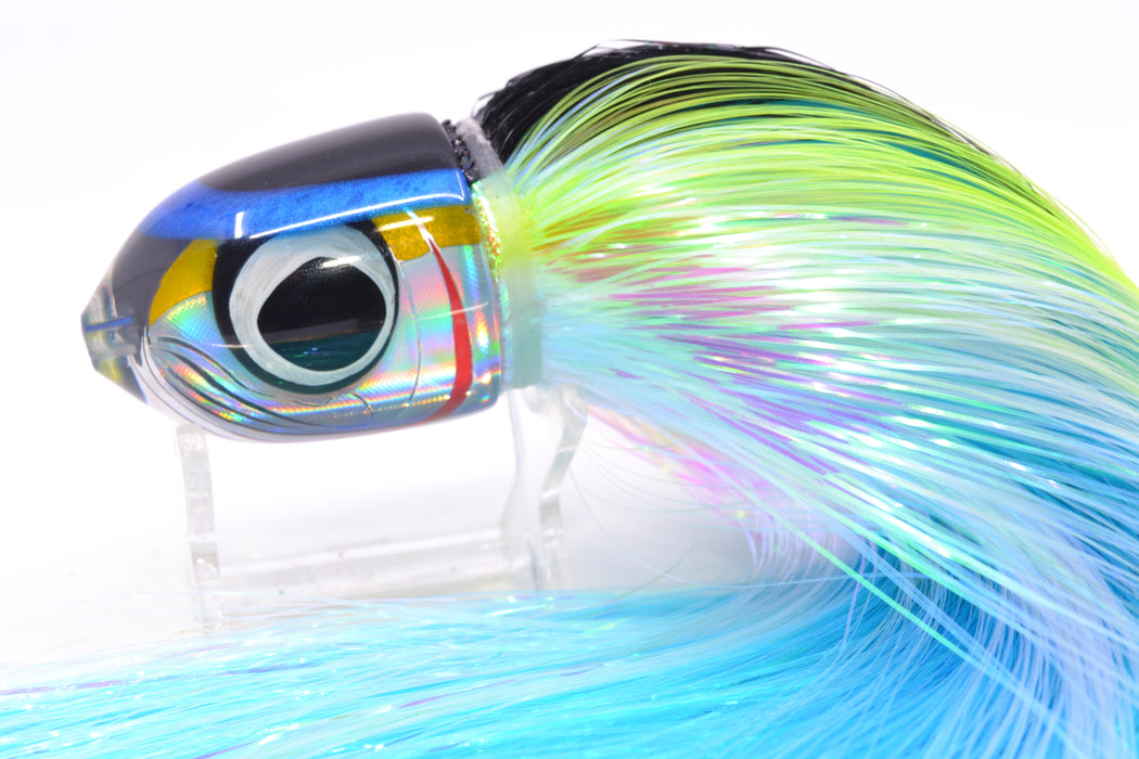 LS Lures Yellow-Silver Rainbow Black-Blue Back Flyer 11" 5oz EZ Flash Yellowfin