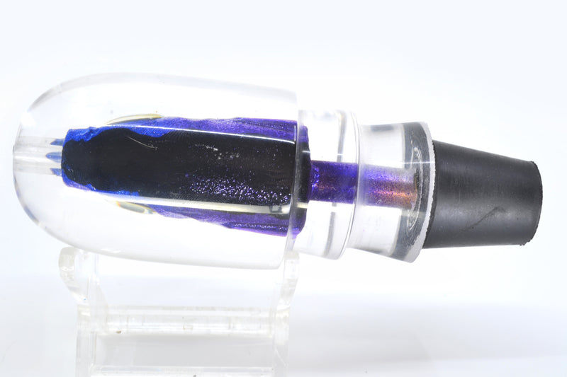 Aloha Lures Black-Blue/Purple Back Purple Fins Large Magic Malolo 12" 6.3oz