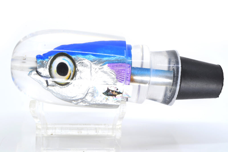 Aloha Lures Blue-Ice Blue Back Purple Fins Large Magic Malolo 12" 6.3oz
