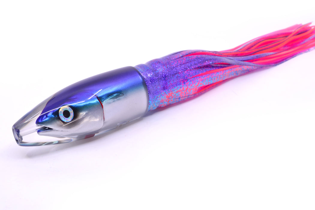 JB Signature Lures Flying Fish Large Barrel Bomb 12" 10.5oz Skirted Purple-Blue/Pink GZE