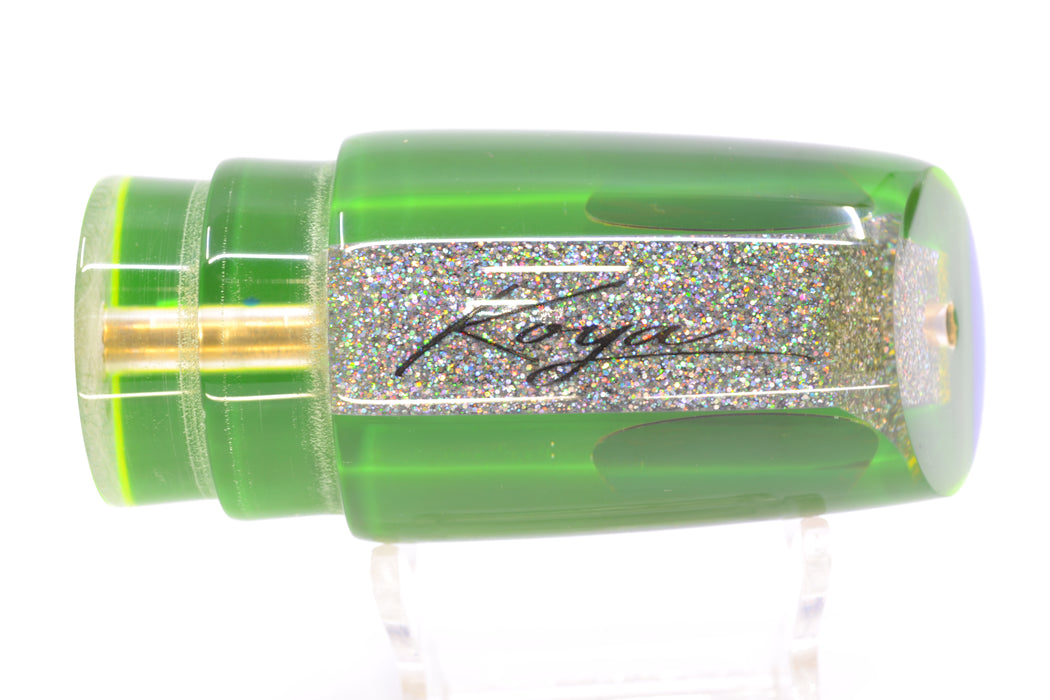 Koya Lures Clear Mirrored Blue-Yellow Back Red Eyes Straight Runner 12" 5.8oz