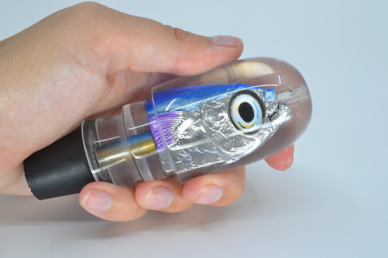 Aloha Lures Blue-Ice Blue Back Purple Fins Large Magic Malolo 12" 6.3oz