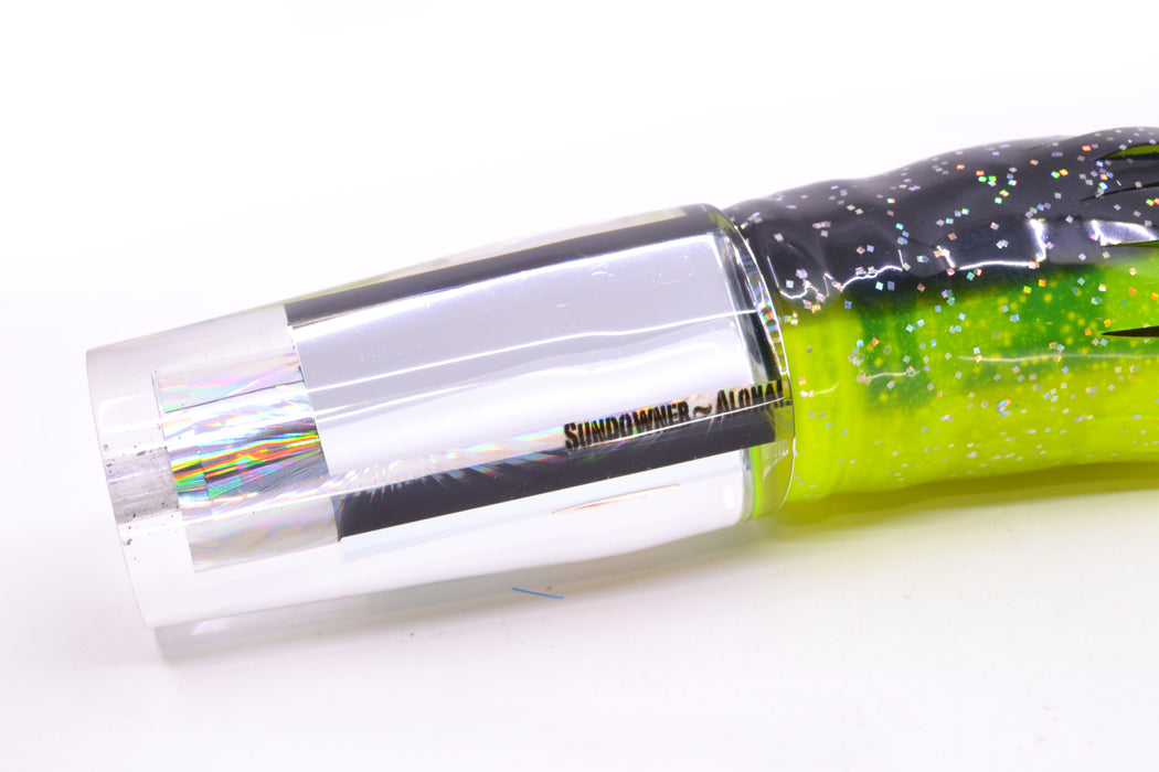 Aloha Lures Mirrored Silver Rainbow Starburst Sundowner 14" 11.5oz Skirted Magic Johnson