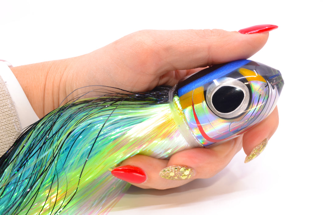 LS Lures Yellow-Silver Rainbow Black-Blue Back Flyer 11" 5oz EZ Flash Yellowfin