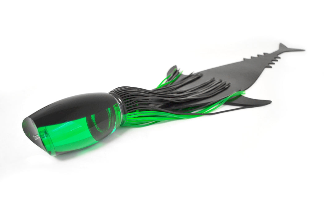 Moyes Lures/Grander Marlin Tackle XL Argus + D-Flap Teaser Combo Black-Green GZE