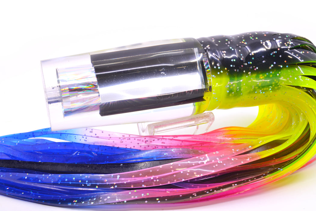 Aloha Lures Mirrored Silver Rainbow Starburst Sundowner 14" 11.5oz Skirted Magic Johnson