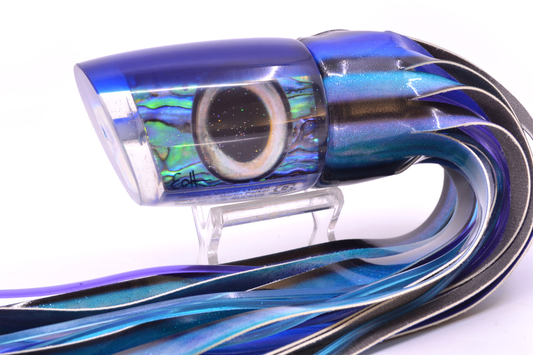 Marlin Magic Paua Shell Blue Back Taxi Eyes Large Ruckus 14" 11.3oz FT Vinyl Skipjack