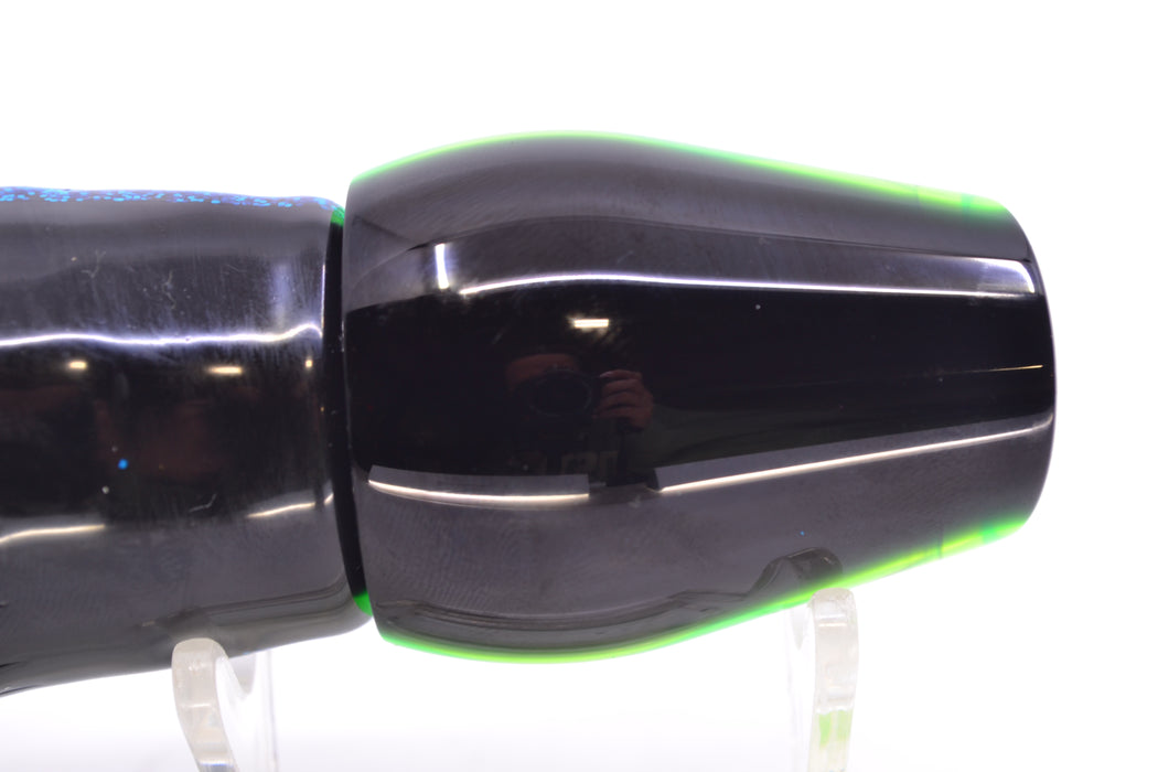 Moyes Lures Chartreuse MOP Black Back Medium Sumo 12" 6.8oz Skirted Yellowfin