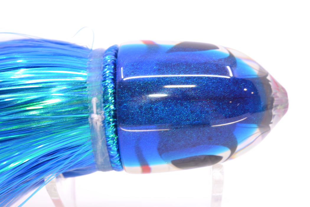 LS Lures Silver Rainbow Blue Back Flyer 11" 5oz Strobez Blue-White/Pink GZE