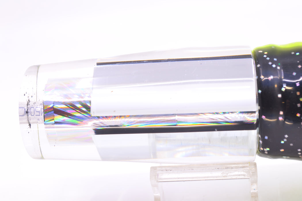 Aloha Lures Mirrored Silver Rainbow Starburst Sundowner 14" 11.5oz Skirted Magic Johnson