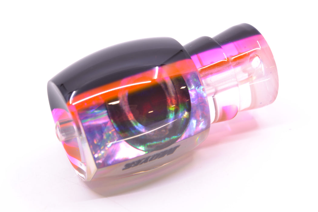 Moyes Lures Rainbow MOP Black-Pink Back Taxi Eyes Small Secret 9" 1.2oz