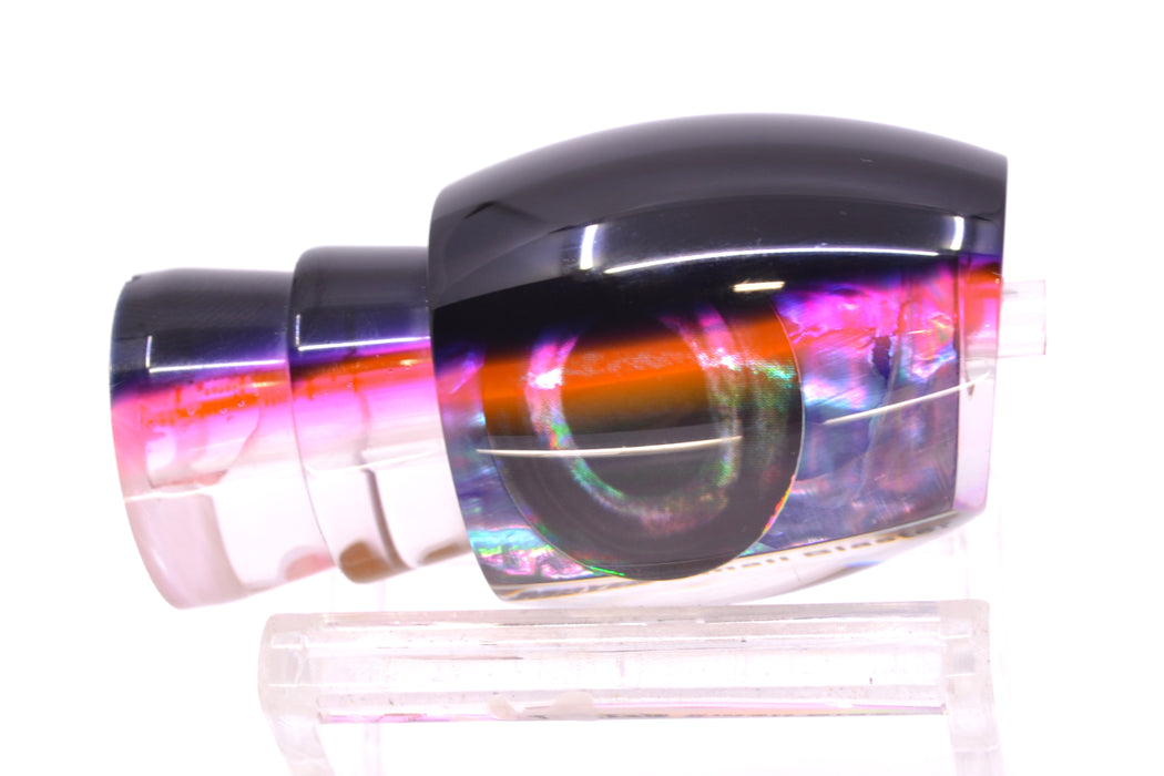 Moyes Lures Rainbow MOP Black-Pink Back Taxi Eyes NEW Small Blaster 9" 3oz GZE