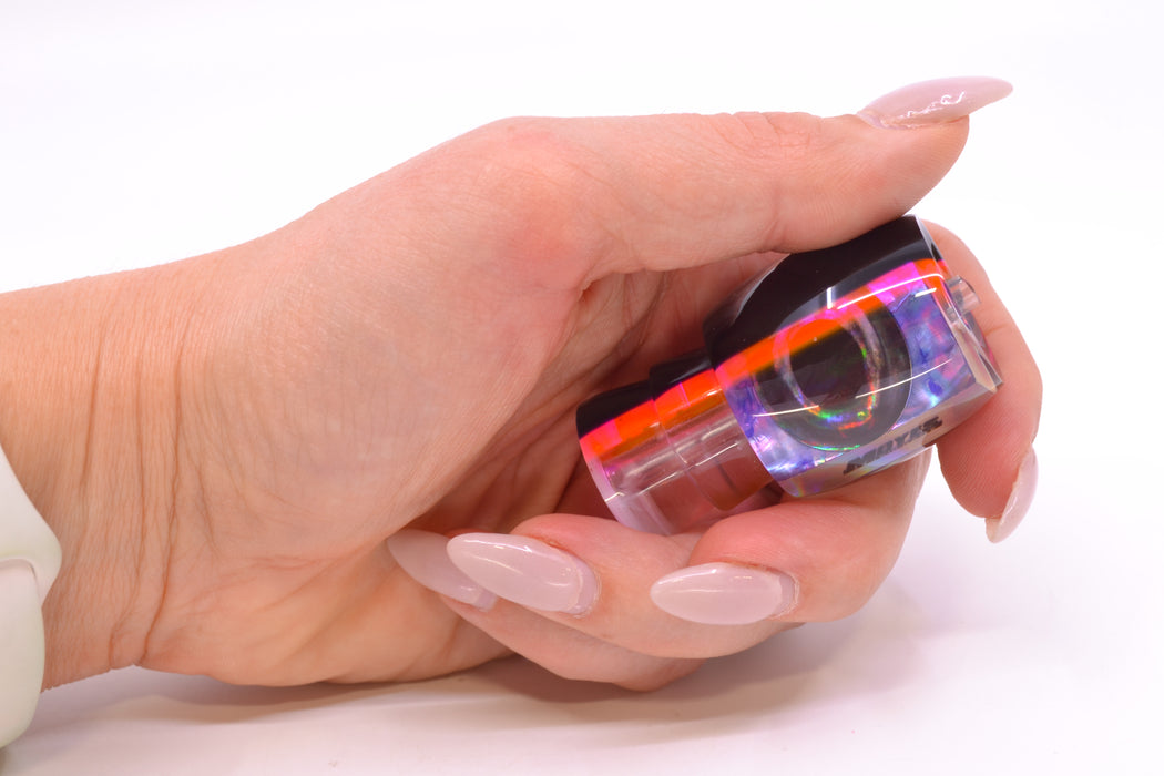 Moyes Lures Rainbow MOP Black-Pink Back Taxi Eyes Small Secret 9" 1.2oz