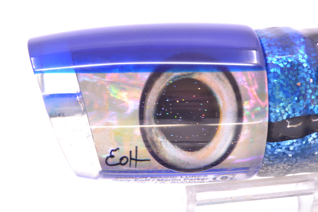Marlin Magic White Awabi Blue Back Taxi Eyes Large Ruckus 14" 13oz Skirted