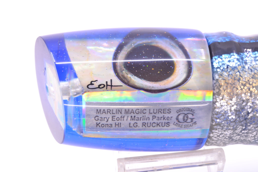 Marlin Magic White Awabi Blue Back Taxi Eyes Large Ruckus 14" 13oz Skirted
