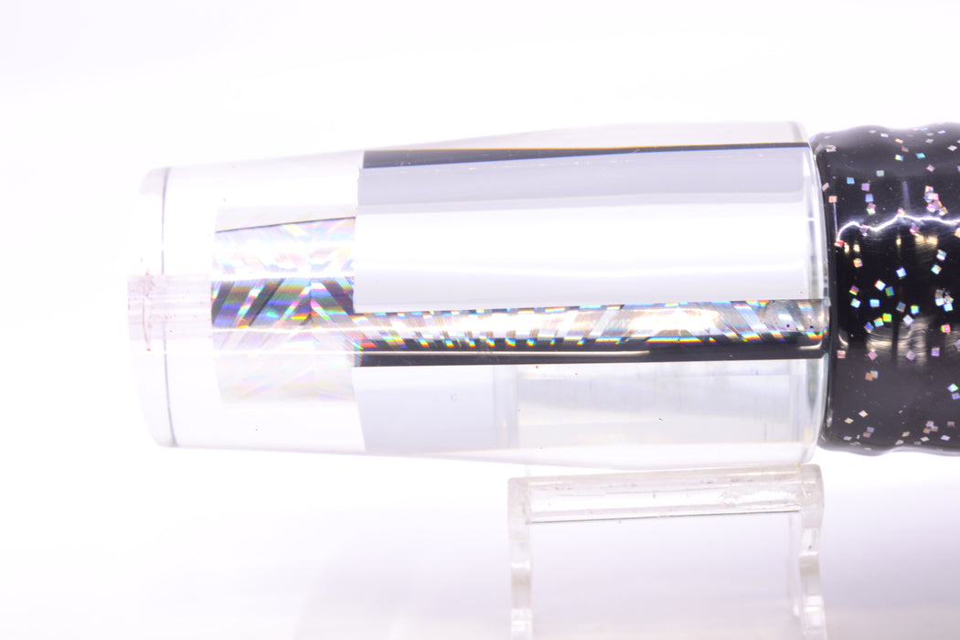 Aloha Lures Mirrored Silver Rainbow Starburst Sundowner 14" 11.5oz Skirted Black/Green