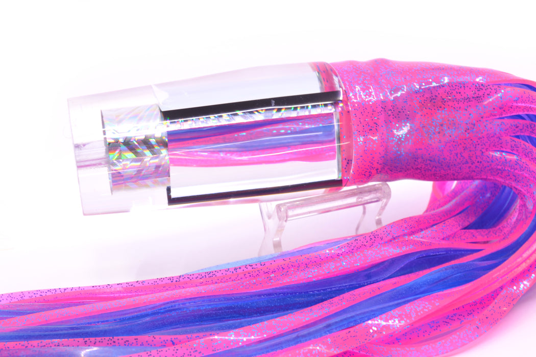 Aloha Lures Mirrored Silver Rainbow Starburst Sundowner 14" 11.5oz Skirted Pink/Blue
