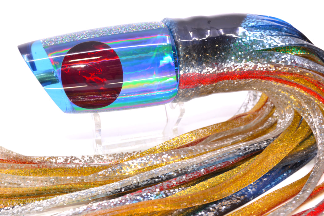 Koya Lures Ice Blue Rainbow Red Eyes Straight Runner 12" 9.5oz Skirted Evil