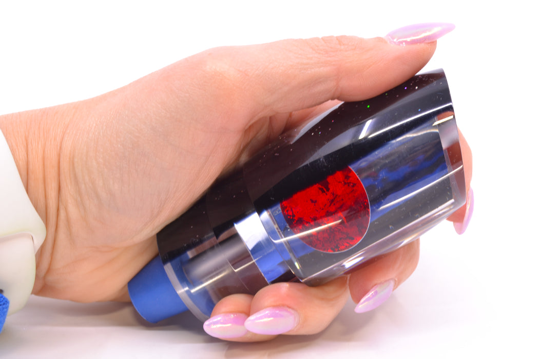 TANTRUM Lures Clear Mirrored Black Back Red Eyes Large Bandit 12" 5.6oz GZE