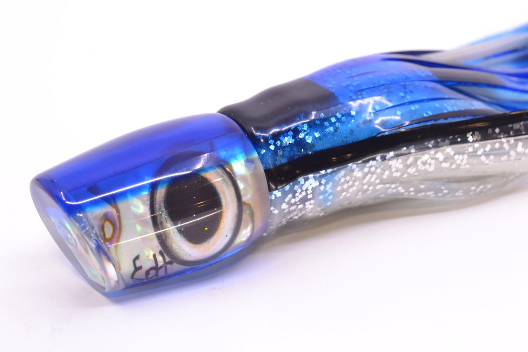 Marlin Magic White Abalone Blue Back Taxi Eyes Small Ruckus 9" 5oz Skirted