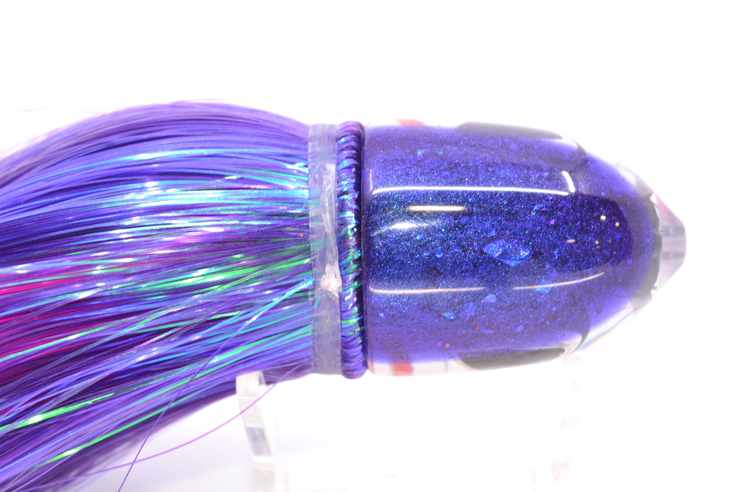 LS Lures Silver Rainbow Purple Back Flyer 11" 5oz Strobez Purple/Pink GZE