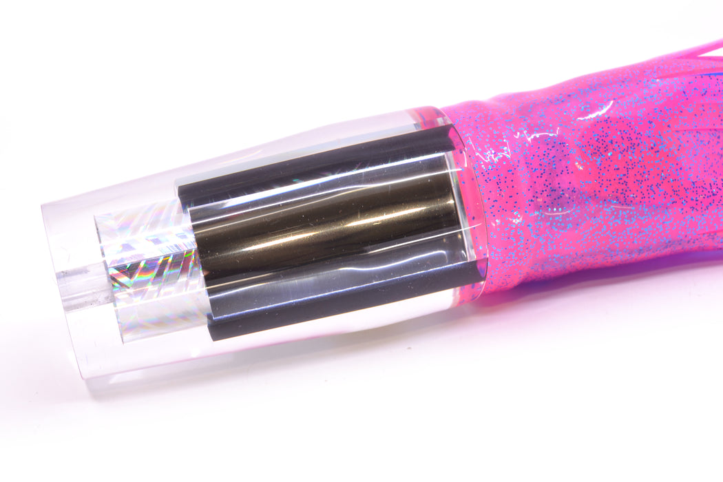 Aloha Lures Mirrored Silver Rainbow Starburst Sundowner 14" 11.5oz Skirted Pink/Blue