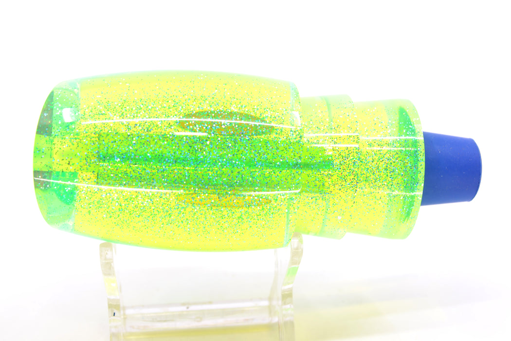 TANTRUM Lures Chartreuse Rainbow Scale Ice Blue Back Red Eyes Large Bandit 12" 5.6oz GZE