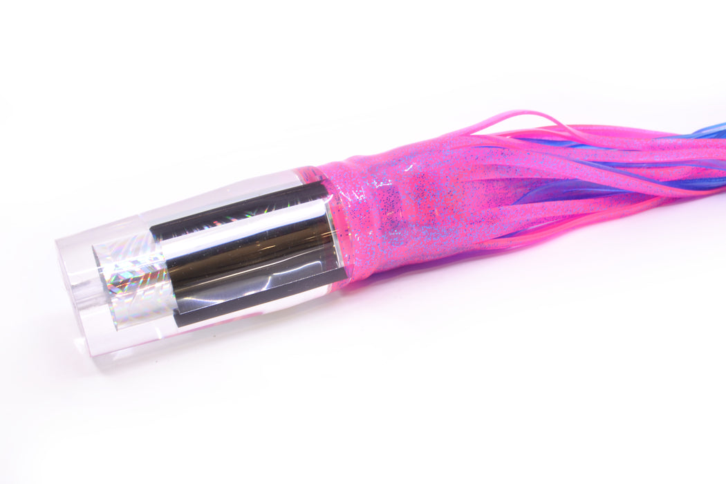Aloha Lures Mirrored Silver Rainbow Starburst Sundowner 14" 11.5oz Skirted Pink/Blue