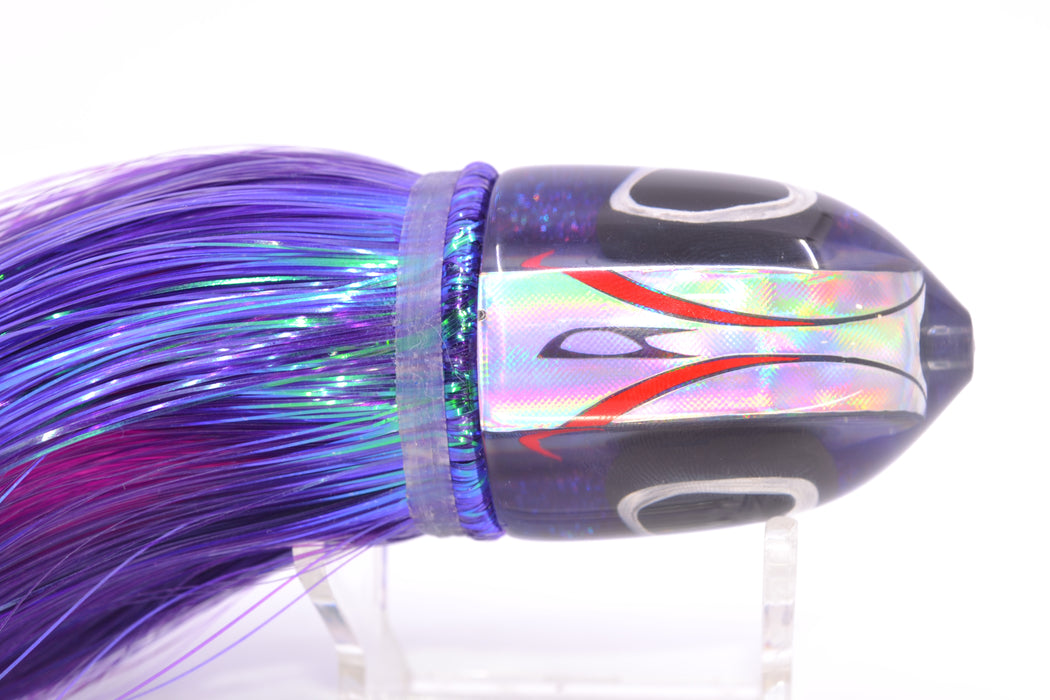 LS Lures Silver Rainbow Purple Back Flyer 11" 5oz Strobez Purple/Pink GZE