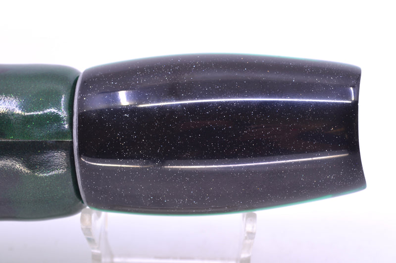 Coggin Lures White MOP Black-Green Back 4-Hole Tado Mauna Loa Scoop 12" 11oz FT Vinyl