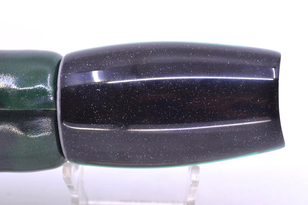 Coggin Lures White MOP Black-Green Back 4-Hole Tado Mauna Loa Scoop 12" 11oz FT Vinyl