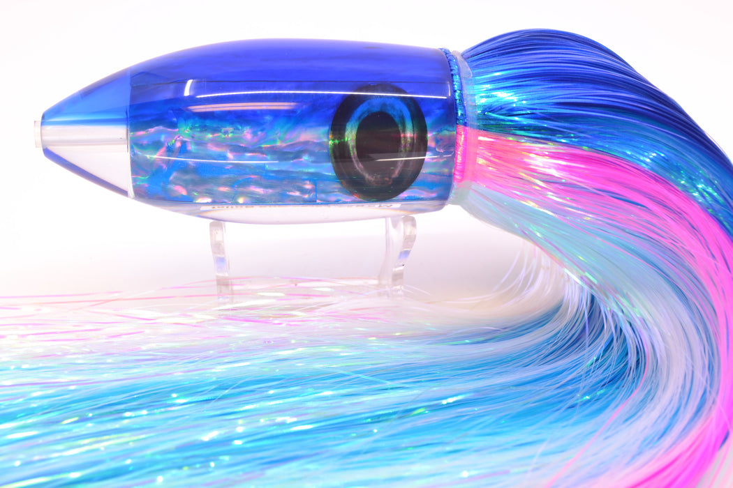 Moyes Lures Blue Awabi Blue Back Large Ono Bullet 14" 12oz EZ Flash Blue Dream